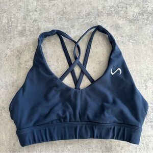 Navy Crossback Sports Bra